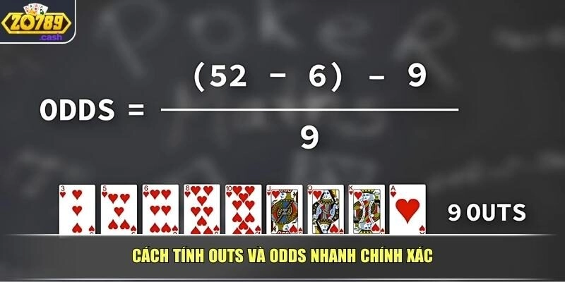 Cách tính Outs và Odds nhanh, chính xác cho cược hiệu quả